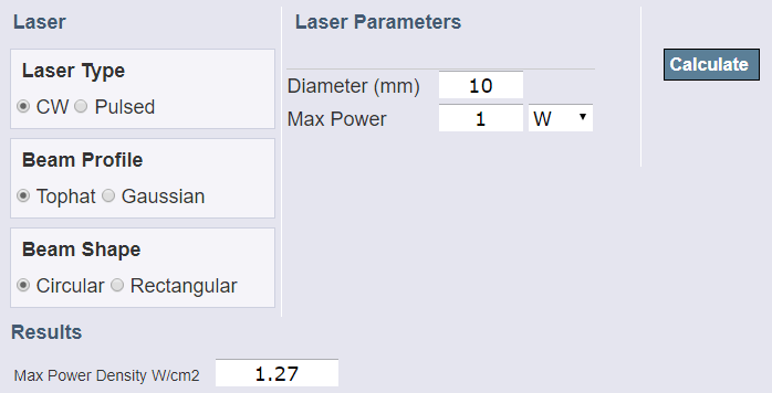 How to calculate laser pulse energy