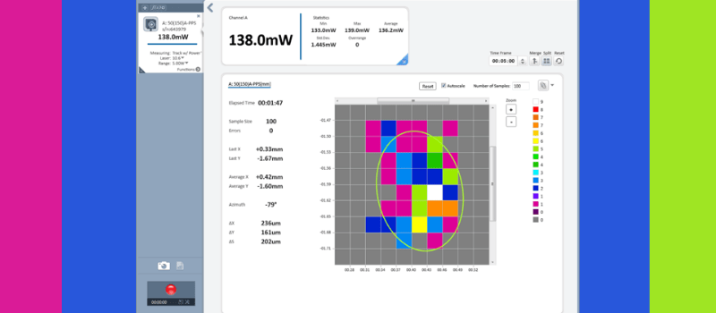 Monitoring your laser Position and Beam Size over time in StarLab with a BeamTrack sensor